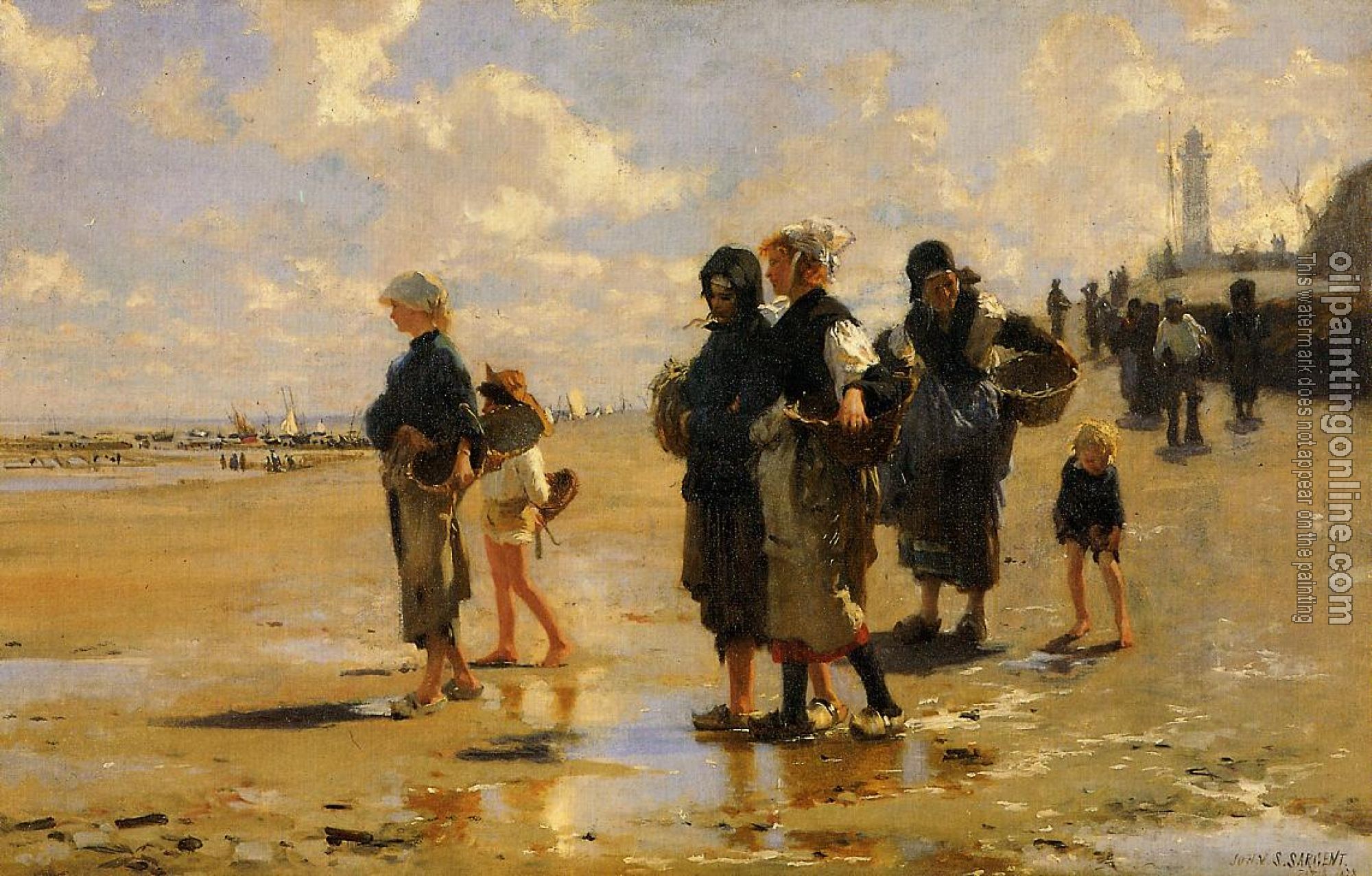Sargent, John Singer - The Oyster Gatherers of Cancale